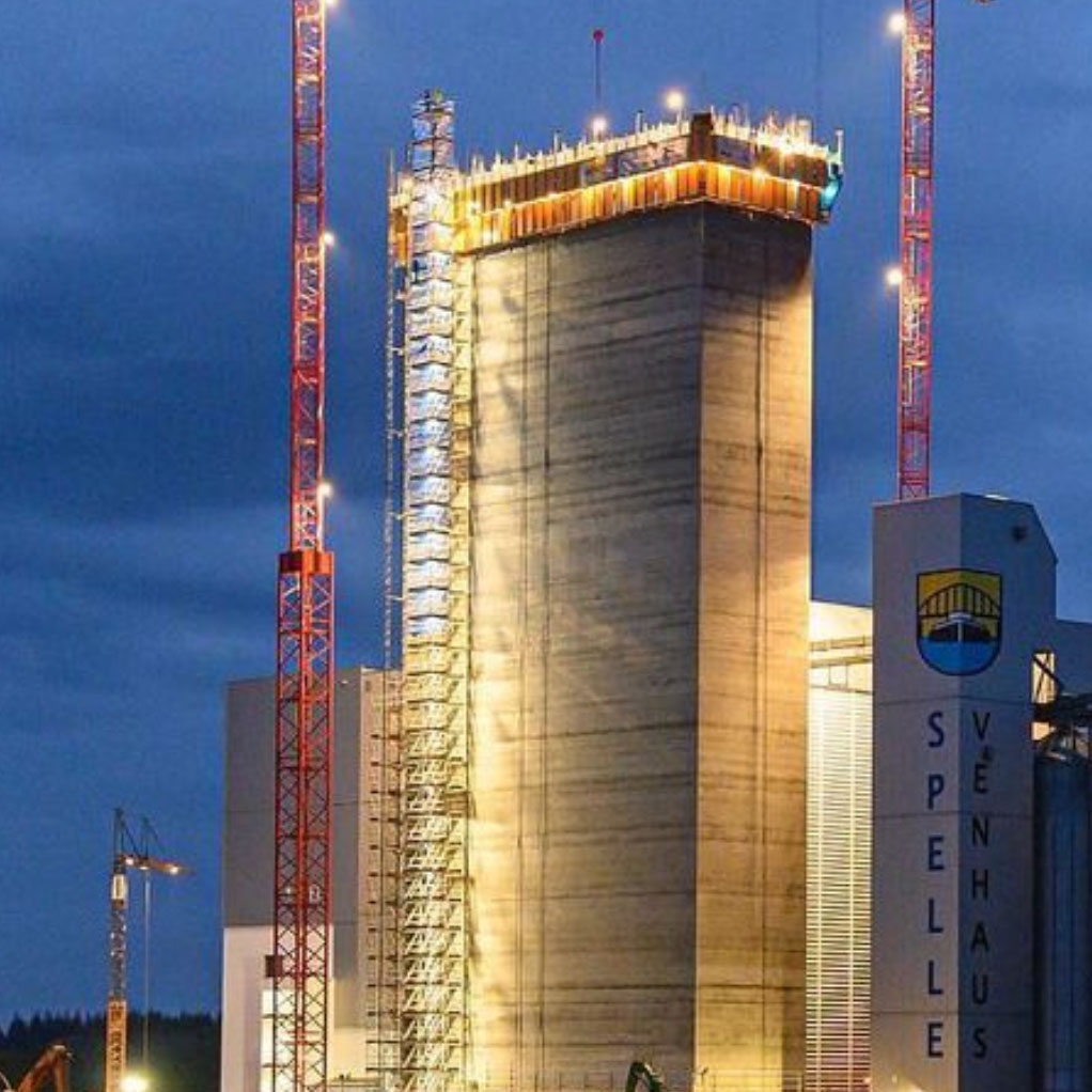 Bitschnau Gleitschalung Slipform Getreidesilo Spelle