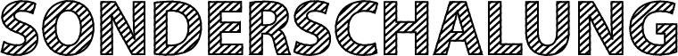 sonderschalung schrift